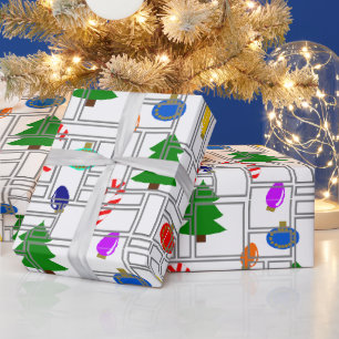 Bricked Christmas  Wrapping Paper