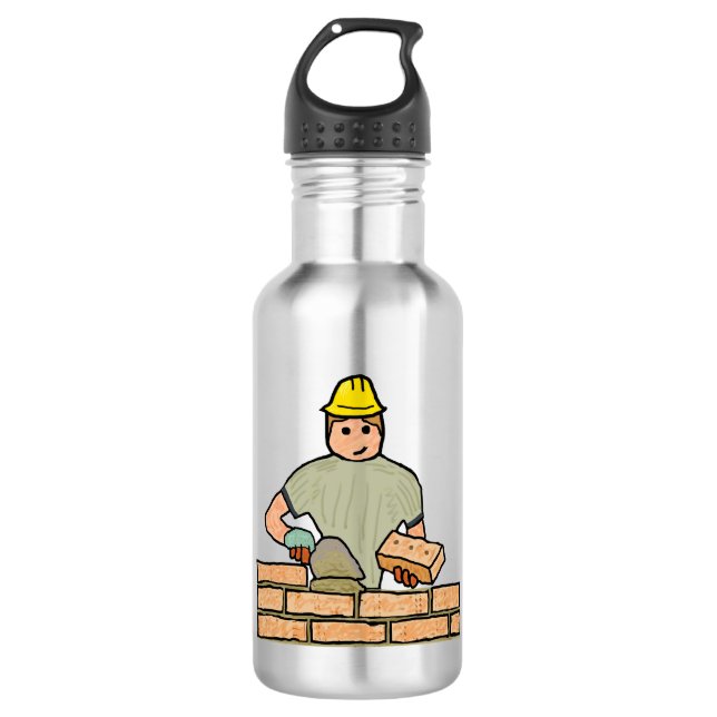 Bricklayer 532 Ml Water Bottle (Front)