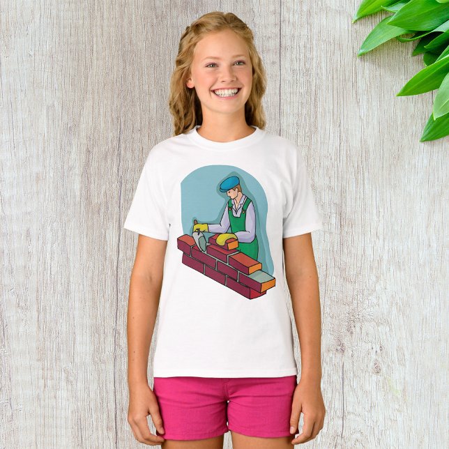 Bricklayer At Work T-Shirt (Creator Uploaded)