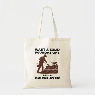 Bricklayer Brick Mason Masonry Brickwork Builder Tote Bag