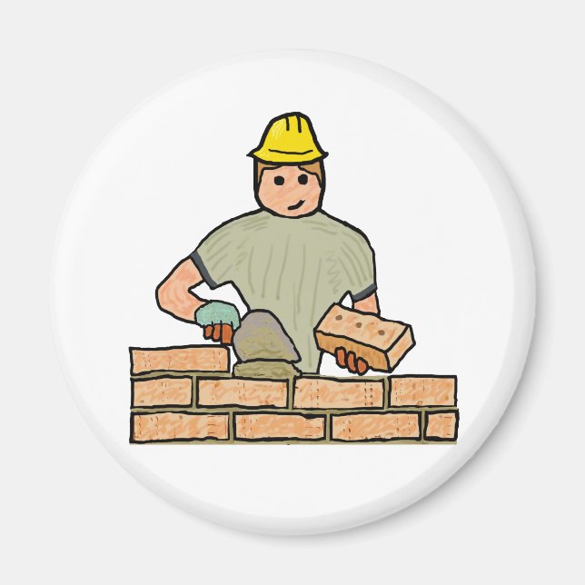 Bricklayer Magnet (Front)