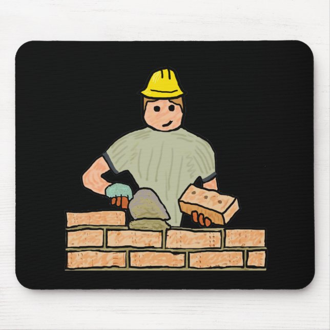 Bricklayer Mouse Mat (Front)