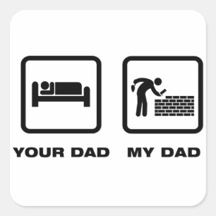 Bricklayer Square Sticker