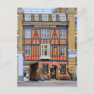 Bricklayers Arms, Fitzrovia, London UK Postcard