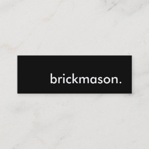 brickmason. mini business card