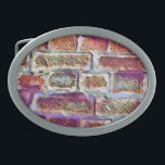 BRICKS BELT BUCKLE<br><div class="desc">An art design of an old cottage brick wall.</div>