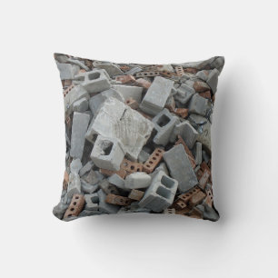 Bricks & Blocks Demolition Rubble Debris Cushion