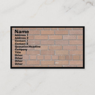 BRICKS BUSINESS CARD