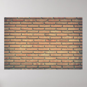 Bricks wall red bricks brick wall poster