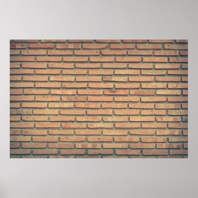 Bricks wall red bricks brick wall poster (Front)
