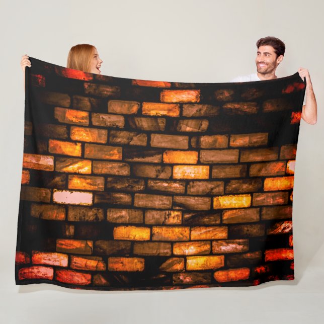 Brickwall Fleece Blanket (In Situ)
