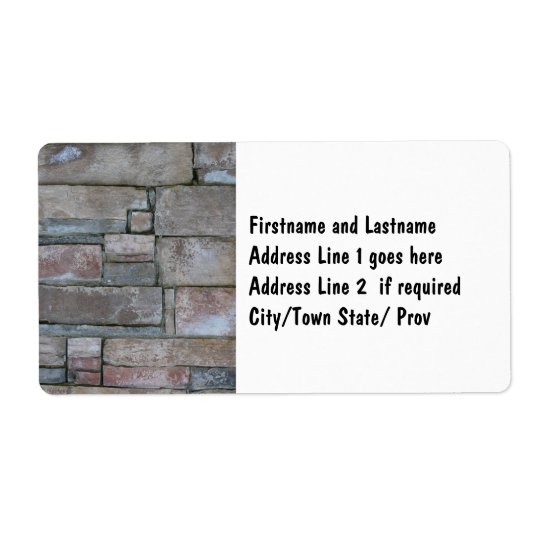 Brickwork for Mason or Brick Layer Shipping Label
