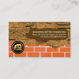 Brickwork Masonry Plastering Works Home Repair Business Card