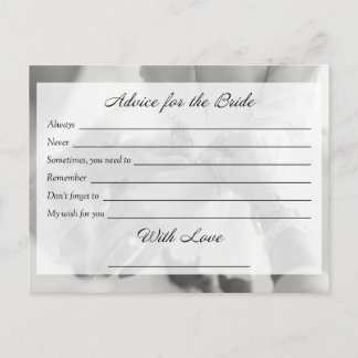 Bridal Advice Card