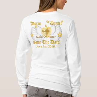 Bridal Angel Maid Of Honour T-Shirt-Customise T-Shirt
