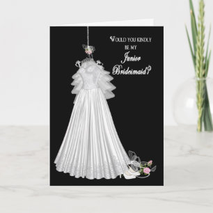 BRIDAL ATTENDANT INVITATIONS - JUNIOR BRIDESMAID