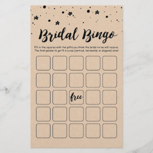 Bridal Bingo Bridal Shower and Hen Party game