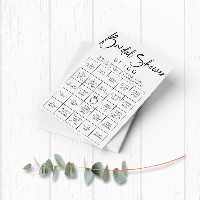 Bridal Bingo Find the Guest Bridal Shower Game (Bridal Shower Bingo - Find the Guest - Bridal Shower Game)