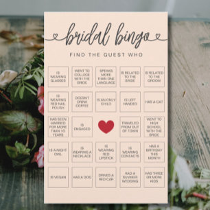 Bridal Bingo Find the Guest Bridal Shower Game