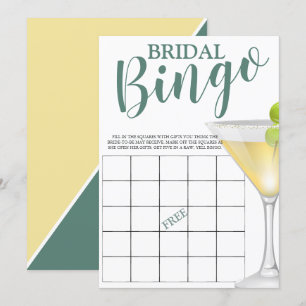 Bridal Bingo Funny Elegant Bridal Shower Invitation