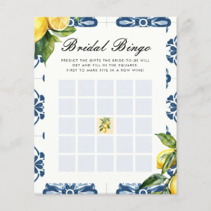 Bridal Bingo Lemon Positano Bridal Shower Game