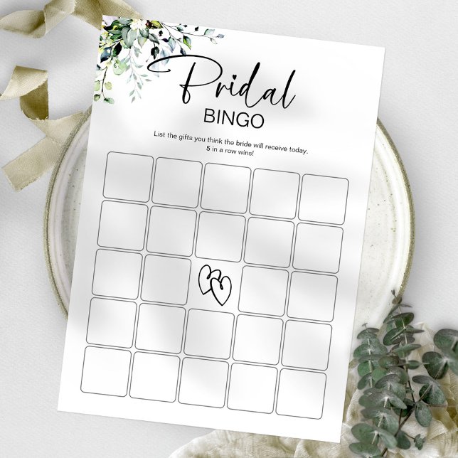 Bridal Bingo Minimalist Bridal Shower Game  Invitation (Creator Uploaded)