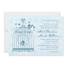 Bridal Bird Cage Wedding Invitation