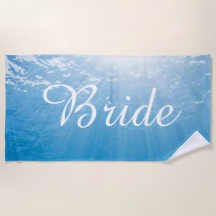 Bridal Bliss Shades: Customise Your Seascape  Beach Towel