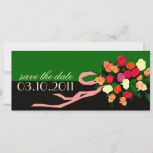 Bridal Bouquet Save the Date Announcement