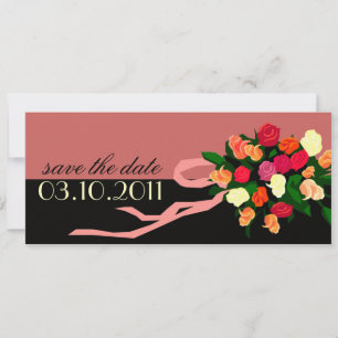 Bridal Bouquet Save the Date Announcement