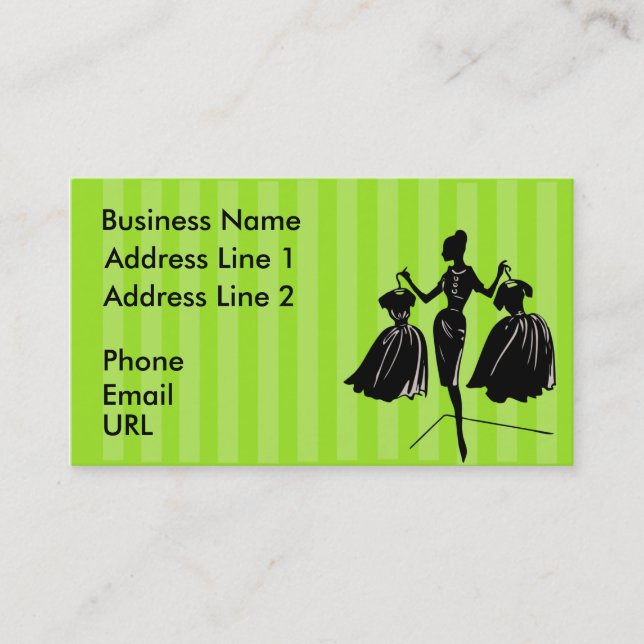 Bridal Boutique Business Card (Front)
