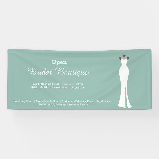 Bridal Boutique - Choose your background colour Banner (Horizontal)