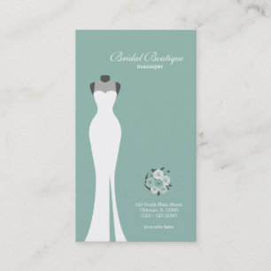 Bridal Boutique - Choose your background colour Business Card