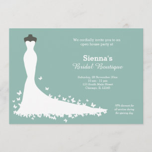 Bridal Boutique - Choose your background colour Invitation