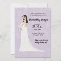 Bridal boutique open house choose background colou