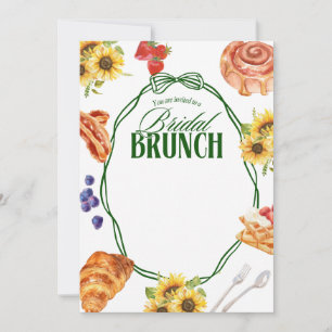 BRIDAL BRUCH SUNFLOWER INVITATION