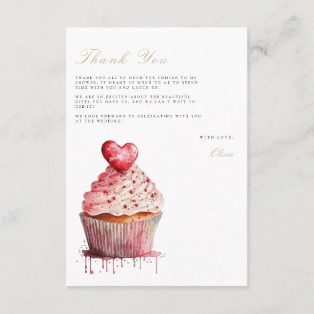 Bridal Brunch Bridal Shower Thank You Card (Front)