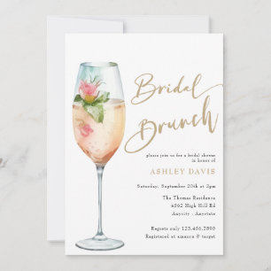 Bridal Brunch   Bubbly Bridal Shower Invitation