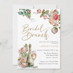 Bridal Brunch   Bubbly Bridal Shower Invitation