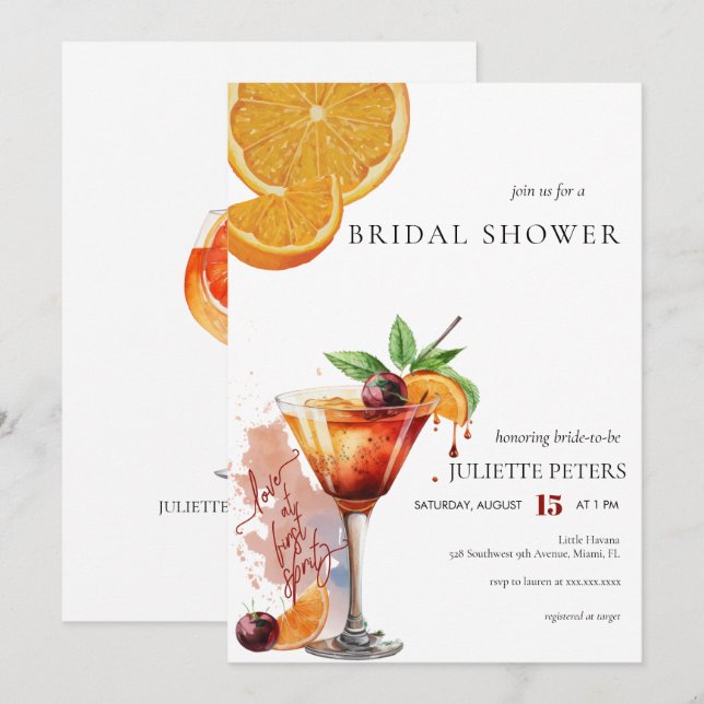 Bridal Brunch | Couples Shower Invitation (Front/Back)