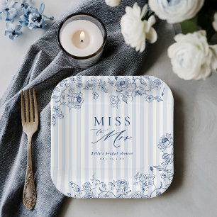 Bridal Brunch Dessert Plates Something Blue Party