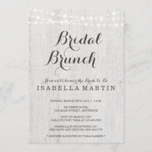 Bridal Brunch Invitation - Rustic Wedding