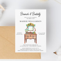 Bridal Brunch Rustic Sunflower Shower Invitation 
