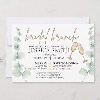 Bridal Brunch Shower Invitation