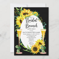 Bridal Brunch Sunflowers | Eucalyptus Floral Frame