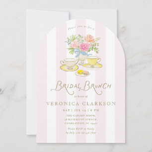 Bridal Brunch Tea Party Arch Invitation