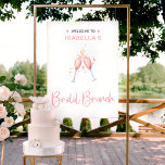 Bridal Brunch Watercolor Blush Welcome Sign<br><div class="desc">Beautiful watercolor blush champagne flute design perfect for a romantic bridal shower! You can customise it easily.</div>