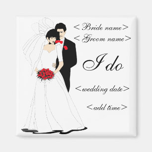 Bridal Couple Magnet