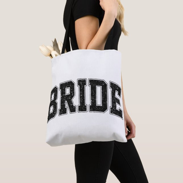 Bridal Crew Cricut Cut File Tote Bag (Close Up)