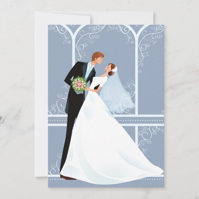 Bridal Embrace Wedding Invitation (Front)